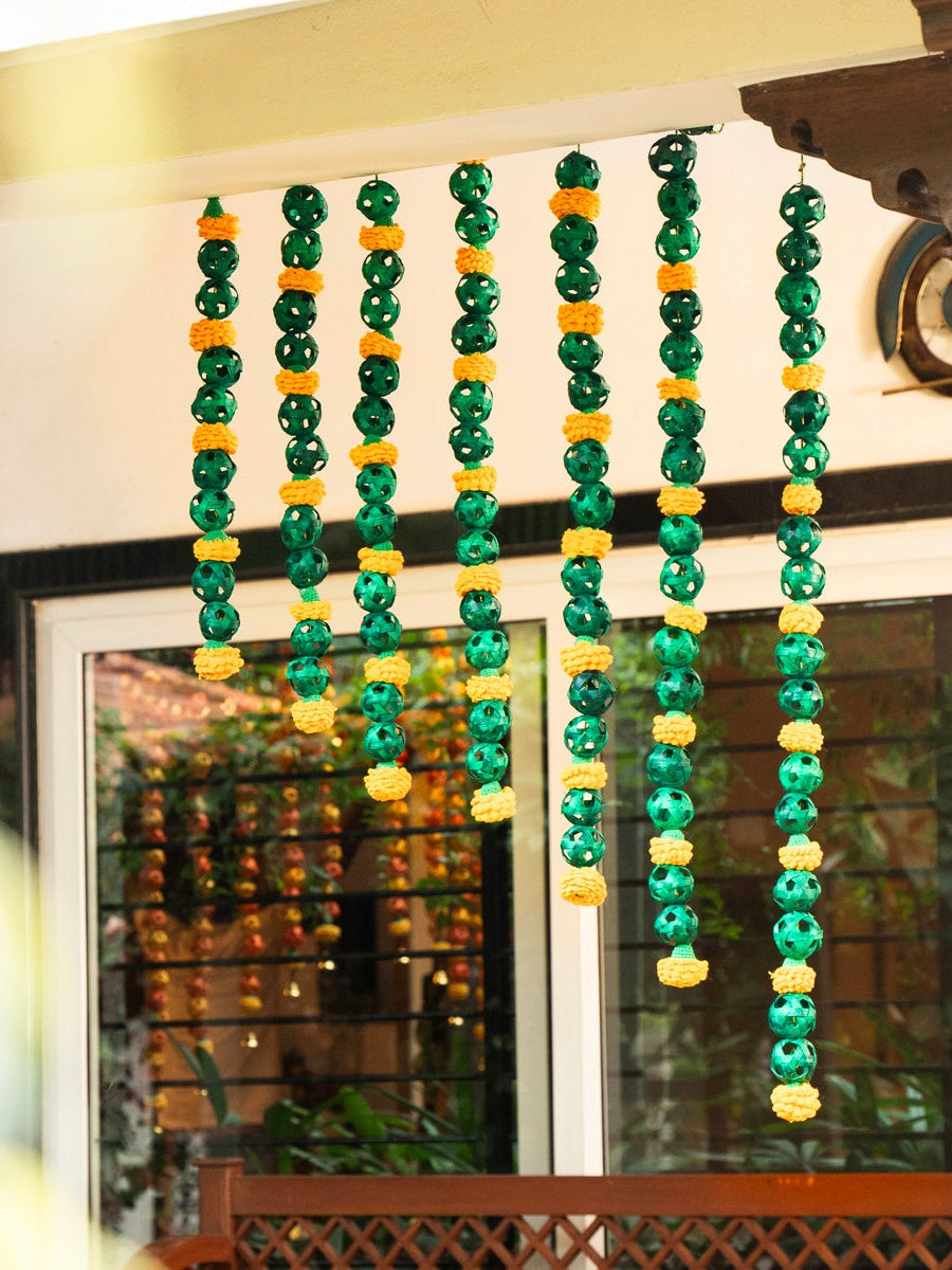 Home DecorMarigold Handcrafted Bamboo Door / Wall Hanging - set of 2GreenkraftFlourish Planet