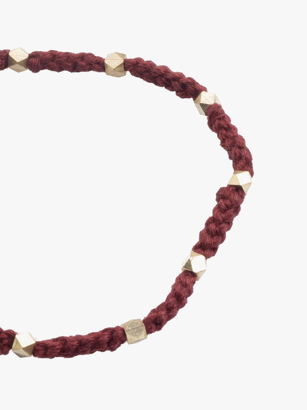 AnkletMaroon Patwa Thread Anklet with Metallic BeadsKaladoraFlourish Planet