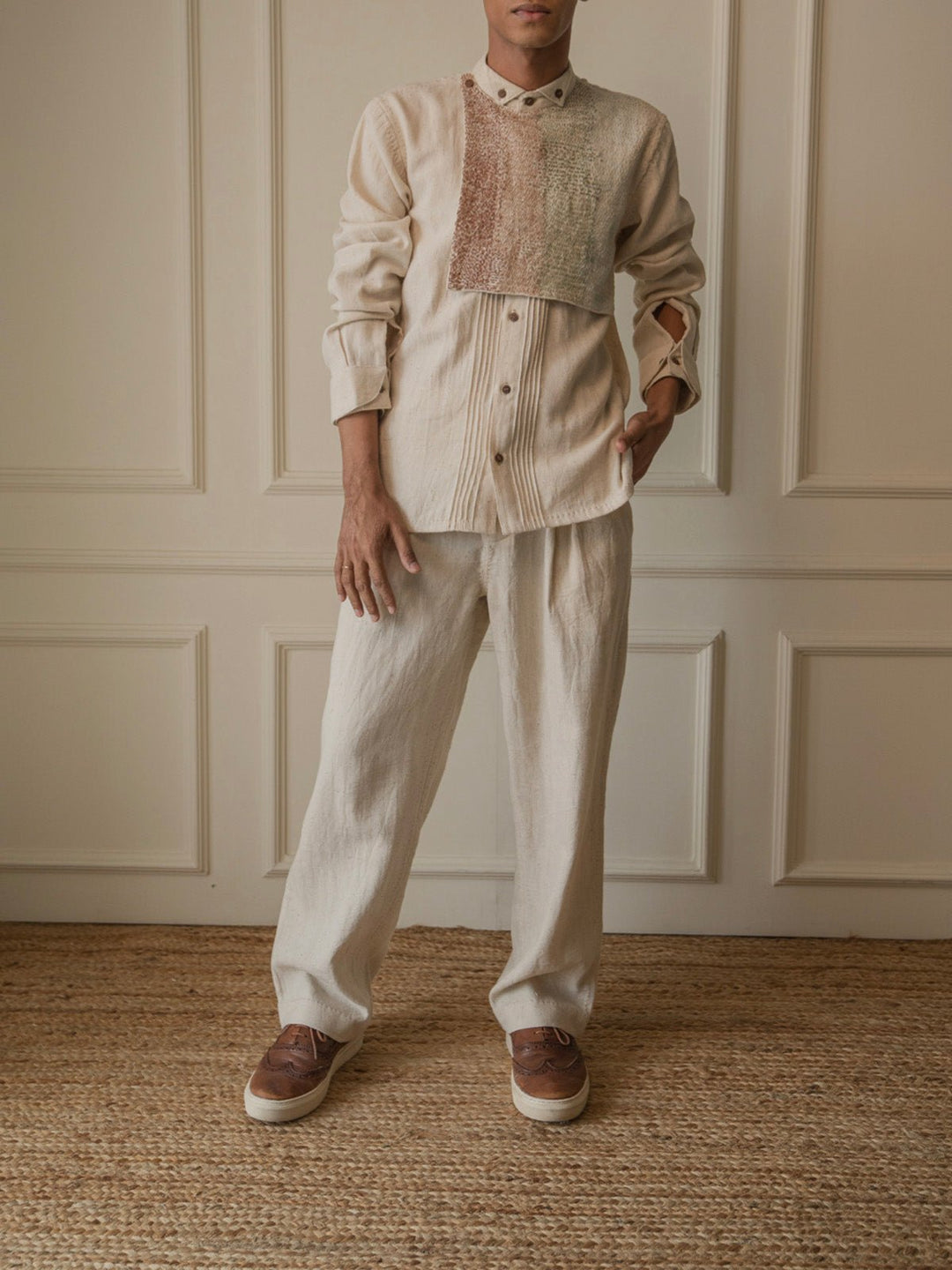 Pants & ShortsMateriality Pleated Straight Pants Off WhiteLafaaniFlourish Planet