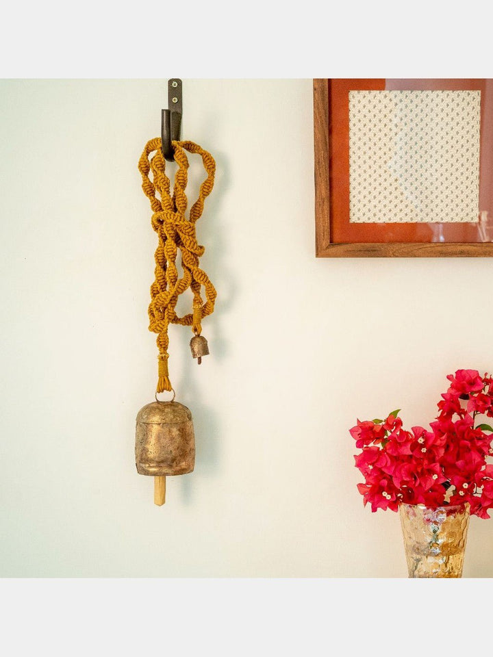 Home DecorMeander Hand - Knotted Wind Chime with Metal Bell(Long)One 'O' Eight KnotsFlourish Planet