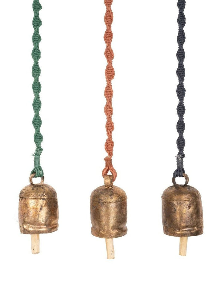 Home DecorMeander Hand - Knotted Wind Chime with Metal Bell(Long)One 'O' Eight KnotsFlourish Planet