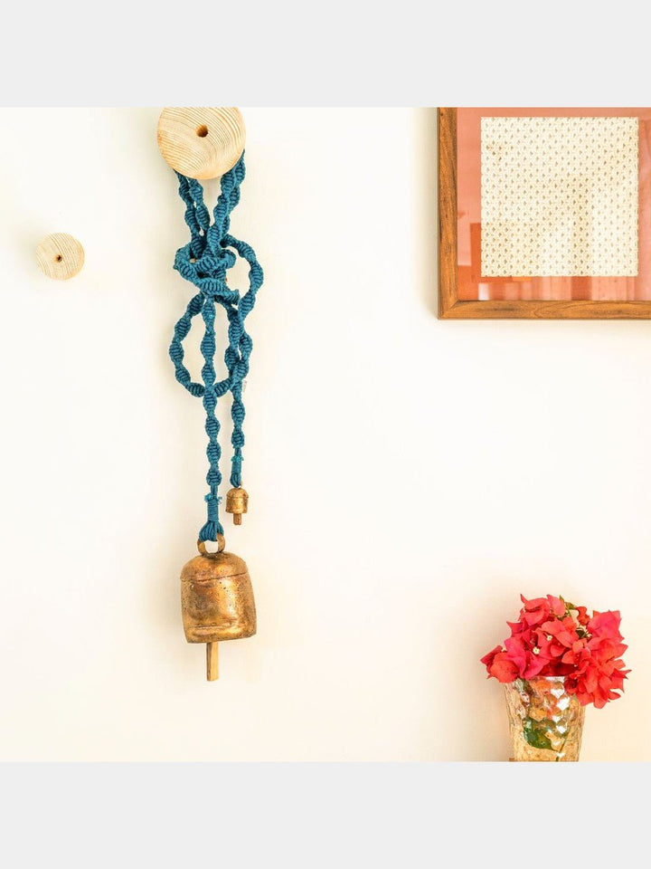 Home DecorMeander Hand - Knotted Wind Chime with Metal Bell(Long)One 'O' Eight KnotsFlourish Planet