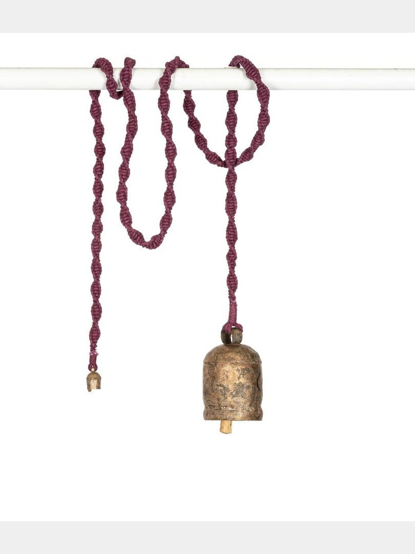 Home DecorMeander Hand - Knotted Wind Chime with Metal Bell(Long)One 'O' Eight KnotsFlourish Planet