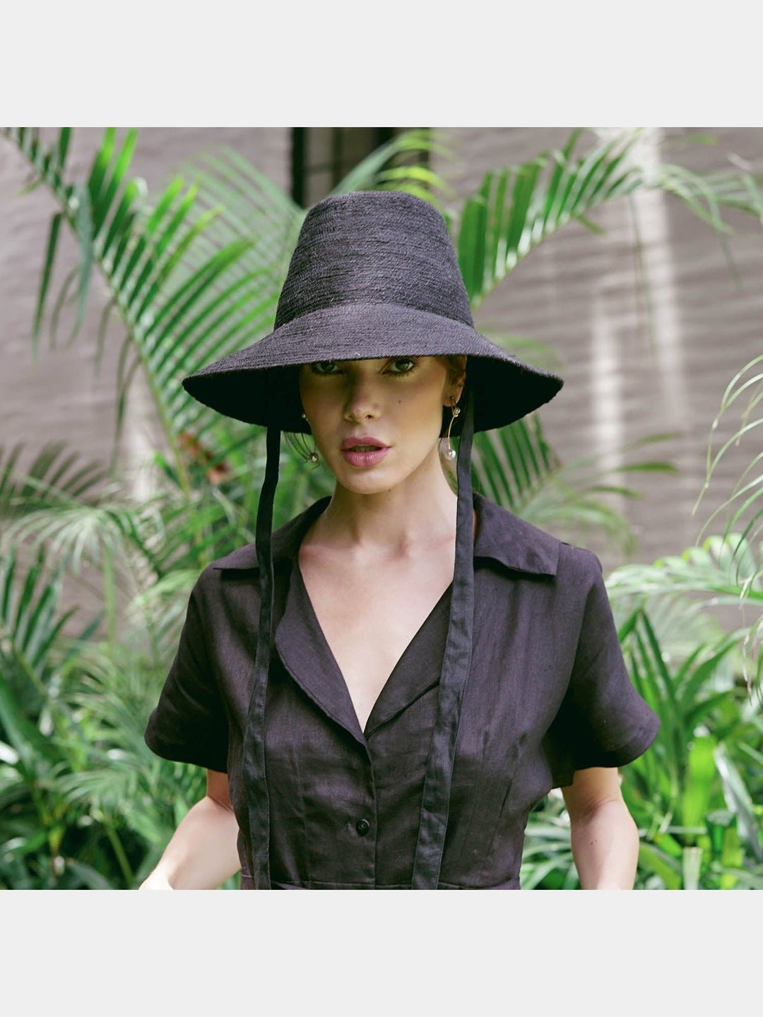 Personal AccessoriesMEG Jute Straw Hat In BlackBrunnaCo