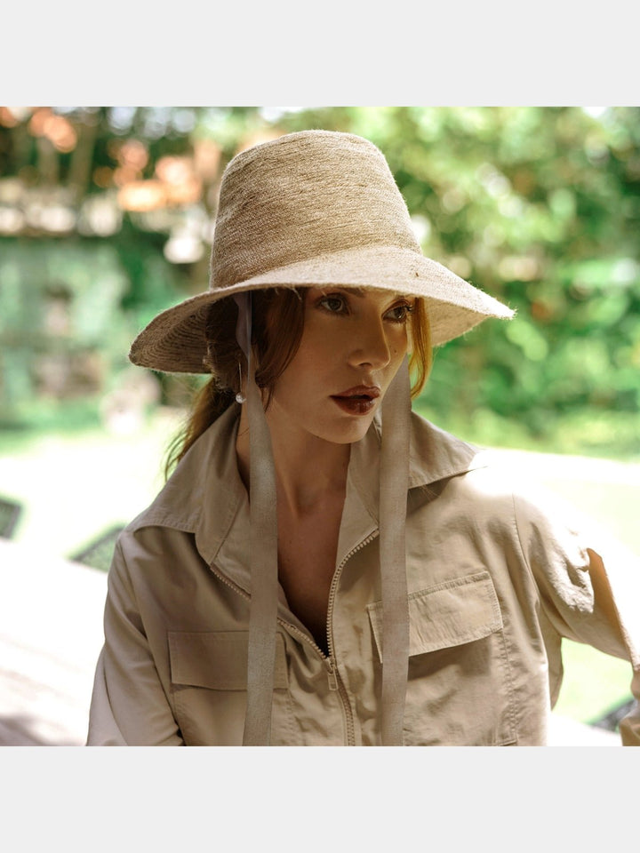 Personal AccessoriesMEG Jute Straw Hat In Nude BeigeBrunnaCo