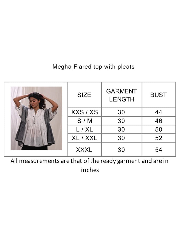 TopsMegha Flared Top with PleatsEarth Route