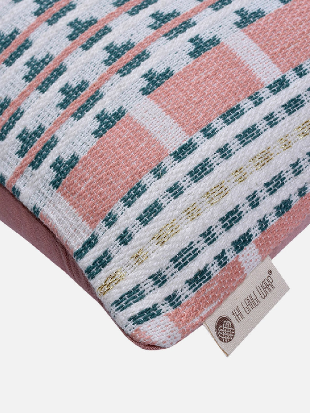 Bed and LivingMeraki Geometric Lumbar Cushion Cover PinkThe Greige Warp