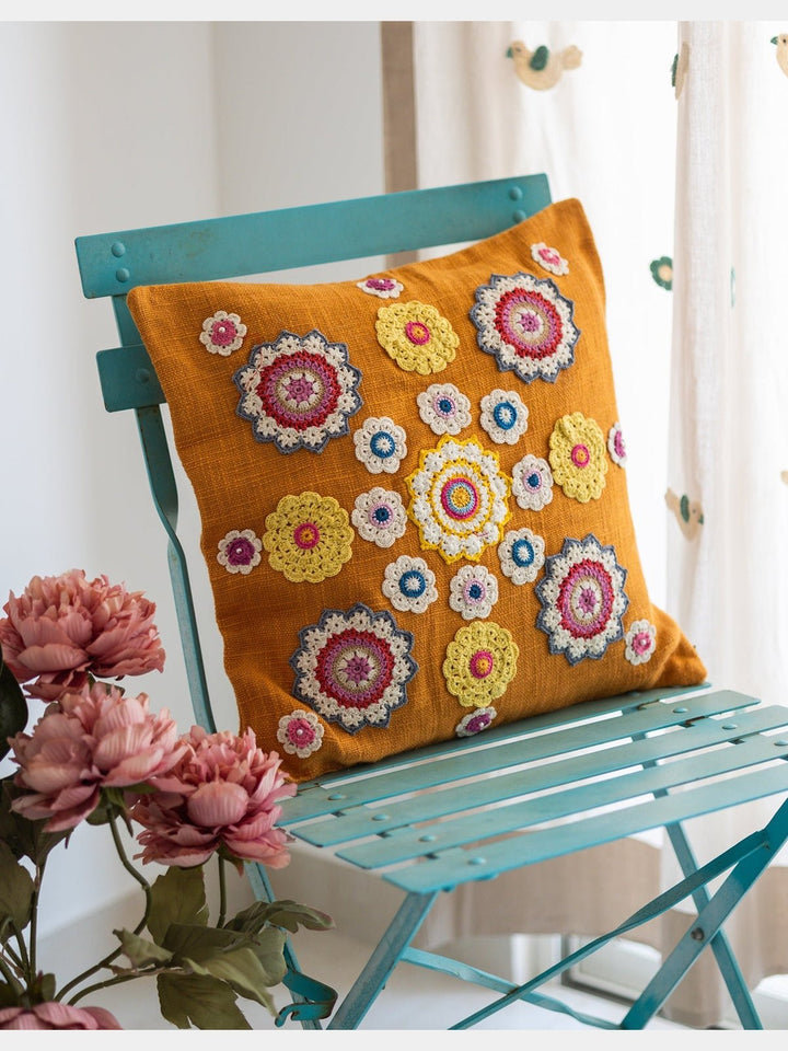 Bed and LivingMustard Mandalas Prakriti Cushion CoverSamoolam