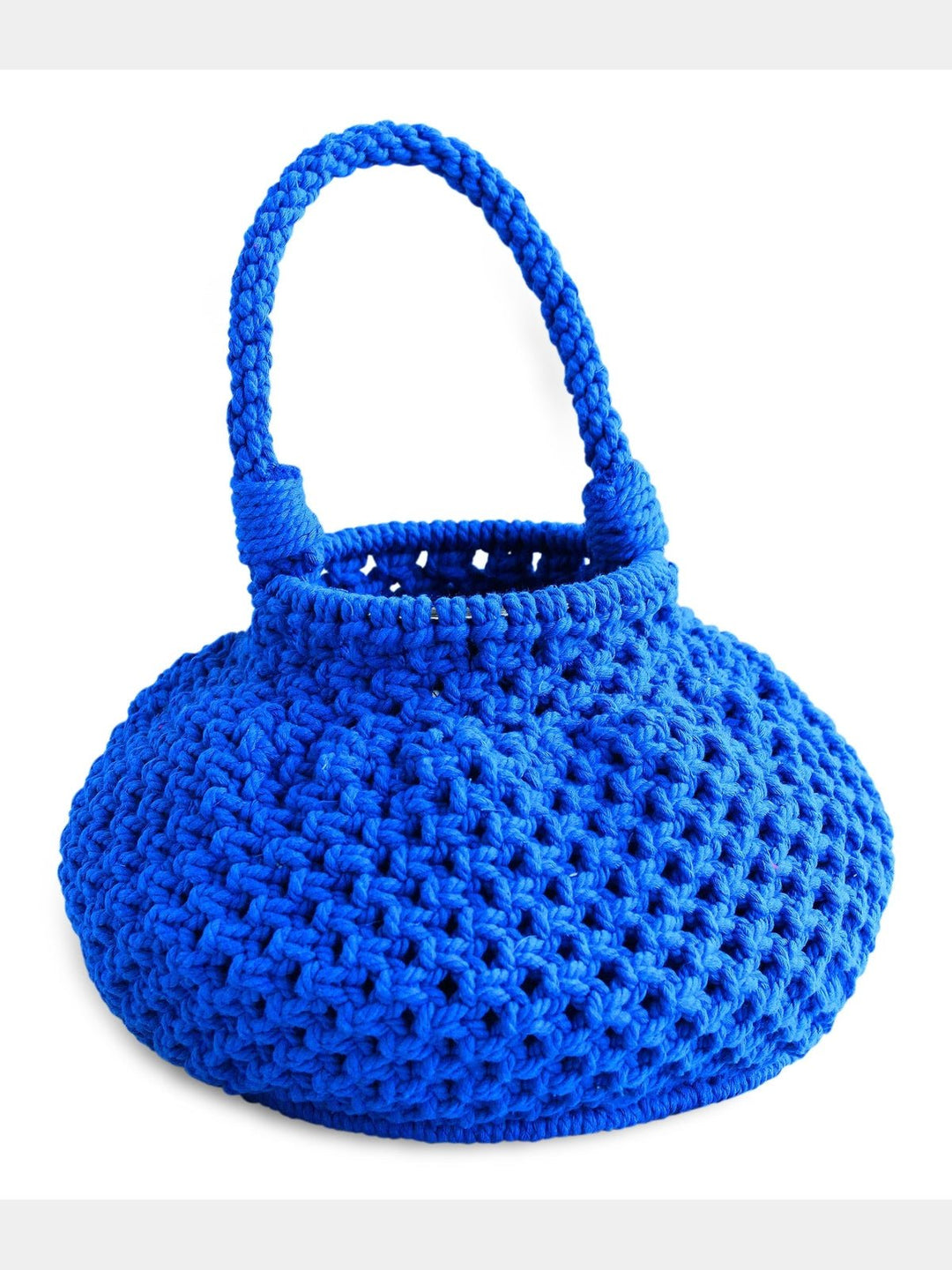 BagsNAGA Macrame Bucket Bag, in Azure BlueBrunnaCo