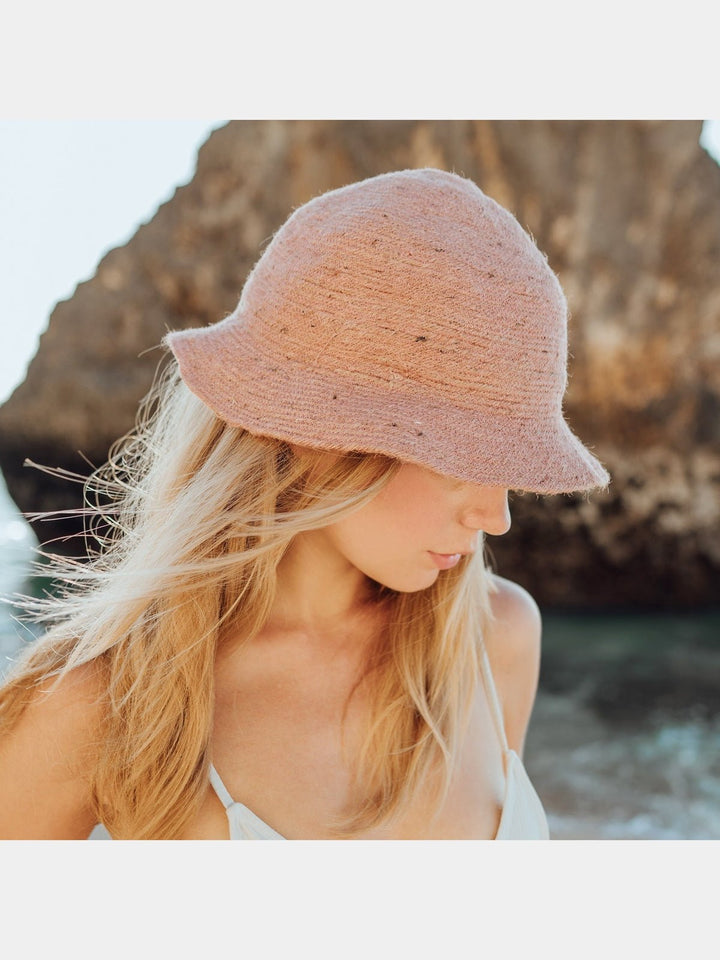 Personal AccessoriesNALA Safari Jute Straw Hat In Blush RoseBrunnaCo