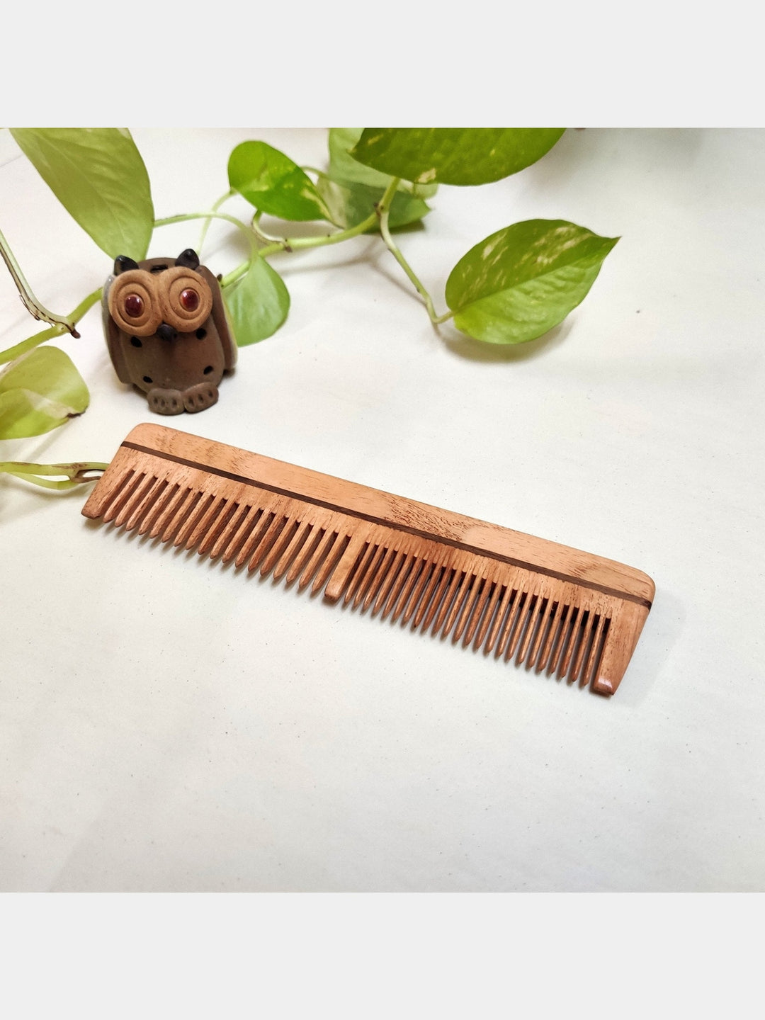 Personal CareNeem Wood Combs Handle And Dual Teeth Pack Of 2GreenFootPrint