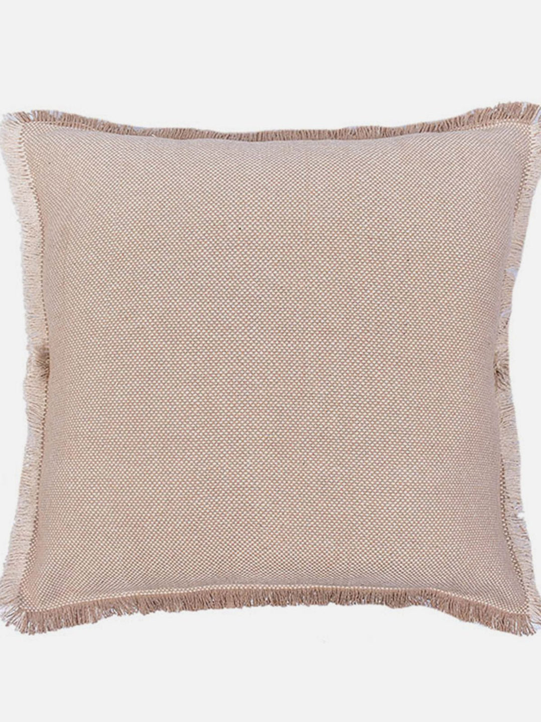 Bed and LivingOmbre Fringy Dusky Vanilla Cushion Beige Natural And BrownThe Greige Warp