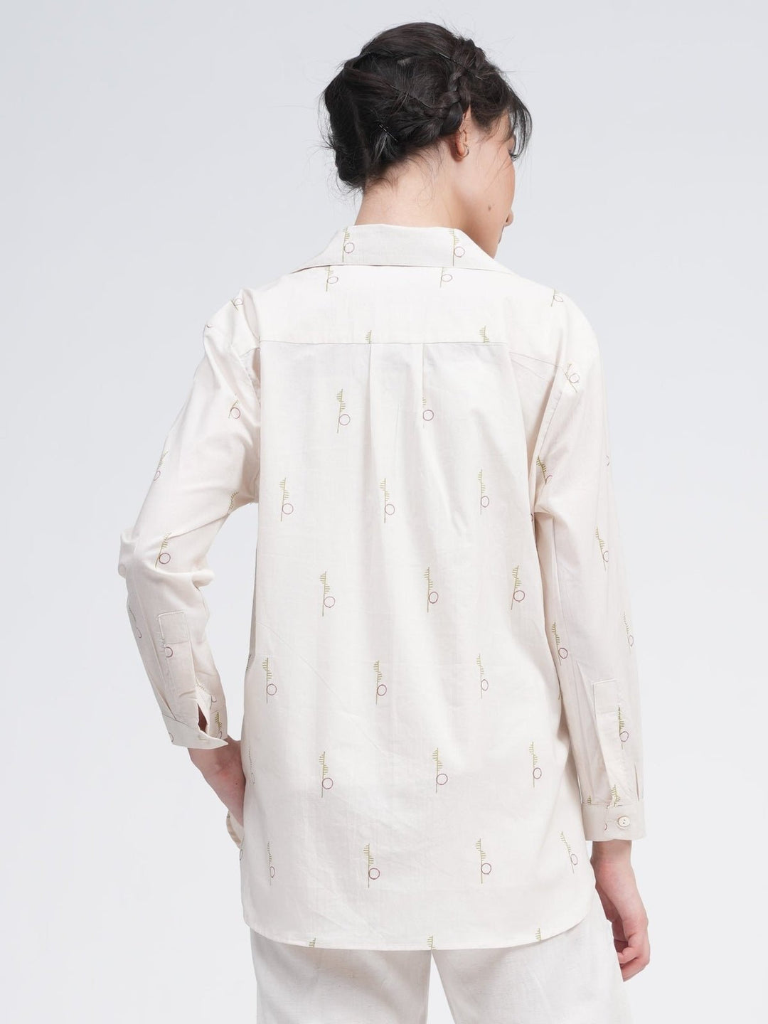 Co - ord SetOrganic Cotton Block Printed Jessica Shirt with Trousers Co - ords SetSaltpetre