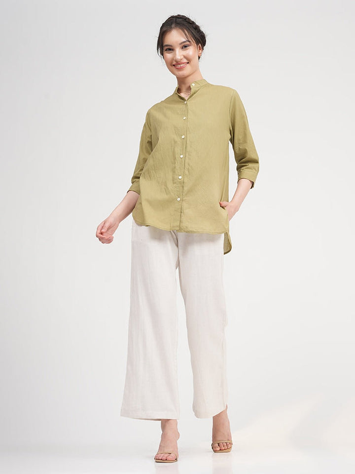 Co - ord SetOrganic Cotton Dianne Shirt with Trousers Co - ords SetSaltpetre