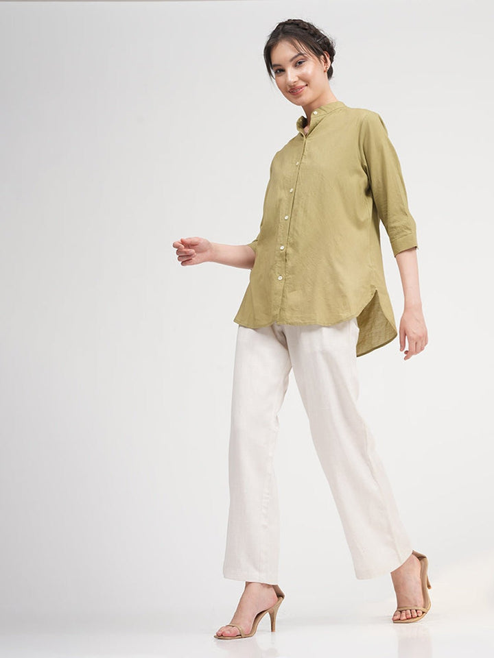 Co - ord SetOrganic Cotton Dianne Shirt with Trousers Co - ords SetSaltpetre