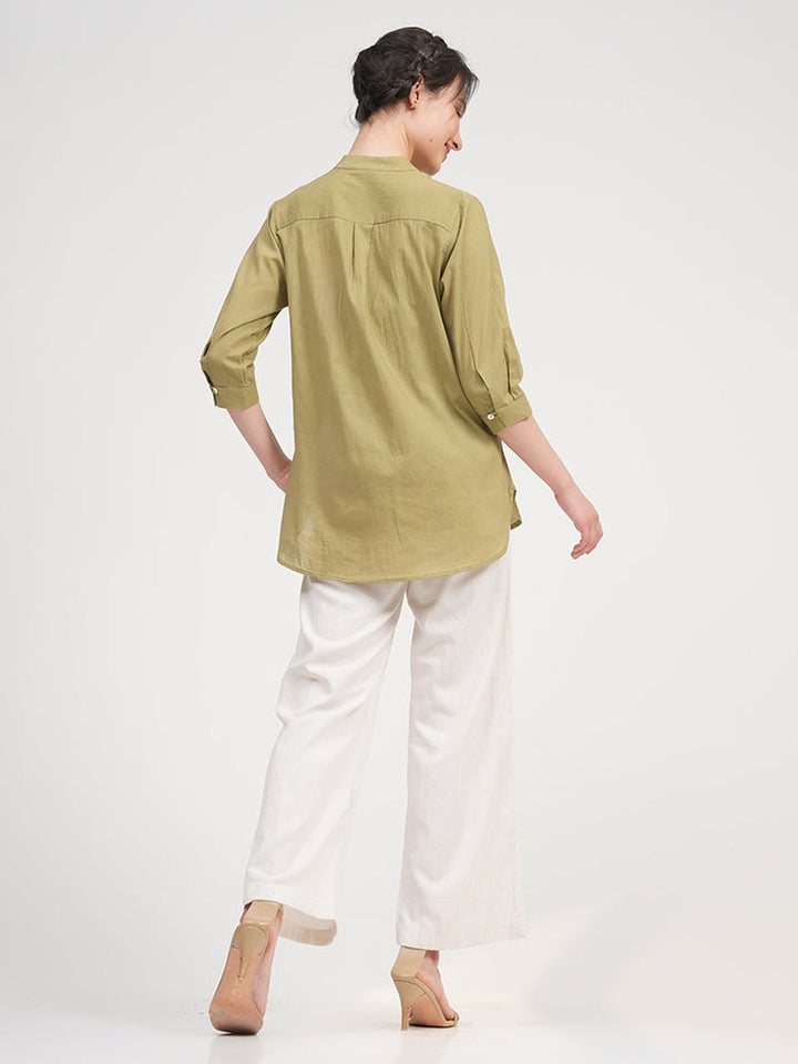 Co - ord SetOrganic Cotton Dianne Shirt with Trousers Co - ords SetSaltpetre