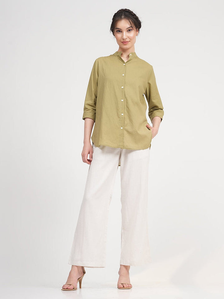 Co - ord SetOrganic Cotton Dianne Shirt with Trousers Co - ords SetSaltpetre