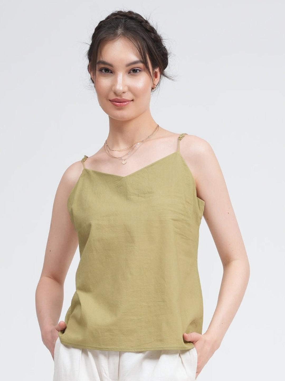 Co - ord SetOrganic Cotton Slip Top with Trousers Co - ords SetSaltpetre