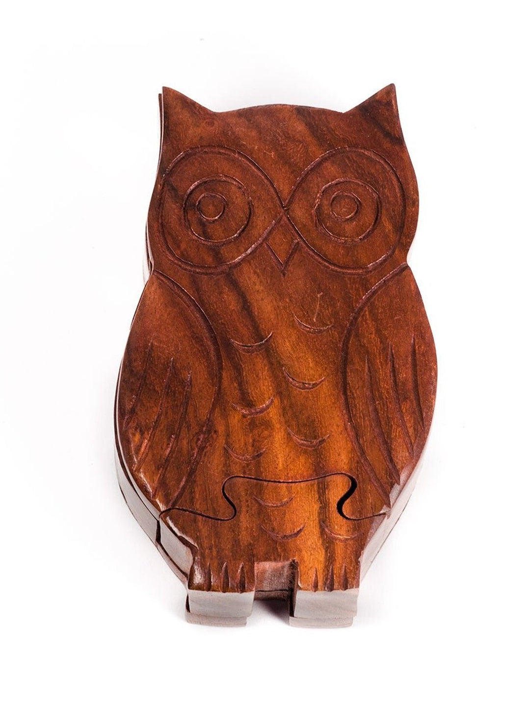 Home DecorOwl Puzzle Box - Ethically Hand Carved Sheesham WoodMatr Boomie