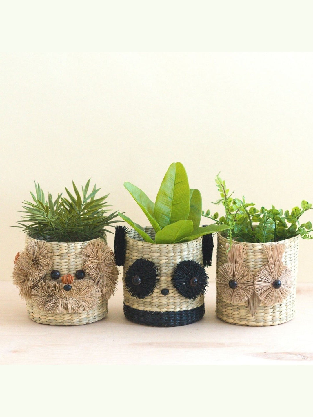 Home DecorPanda 6" Seagrass Basket Planter - Animal Planter | LIKHÂLIKHÂ