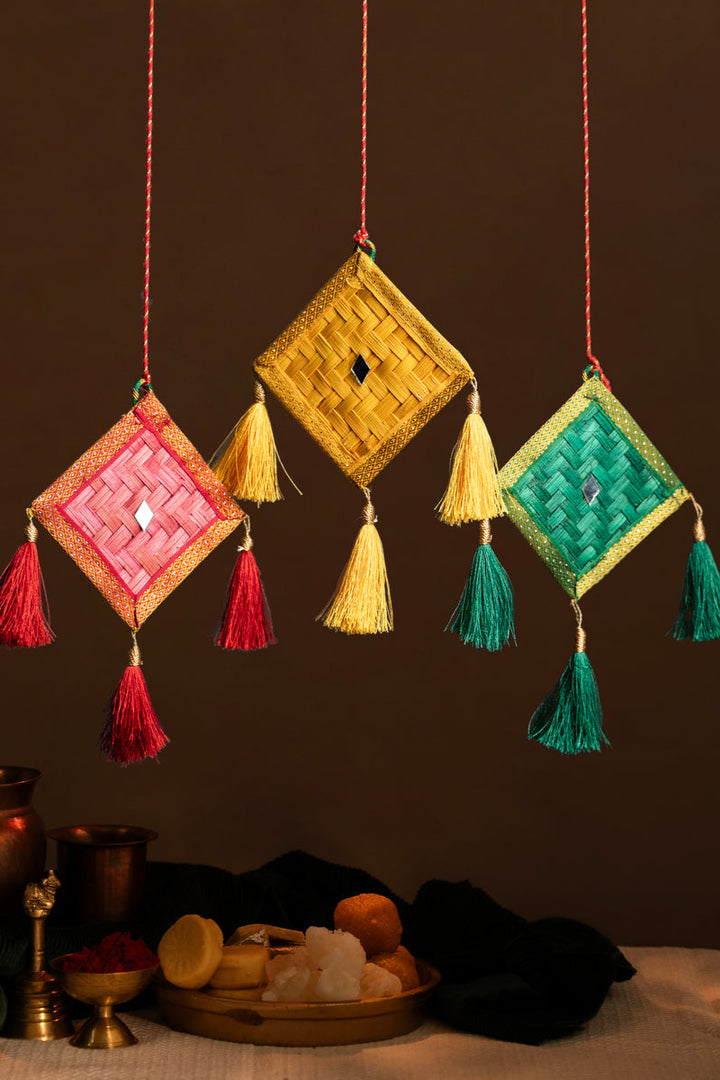 Home DecorPatang Handcrafted Bamboo Door / Wall Hanging - set of 3GreenkraftFlourish Planet