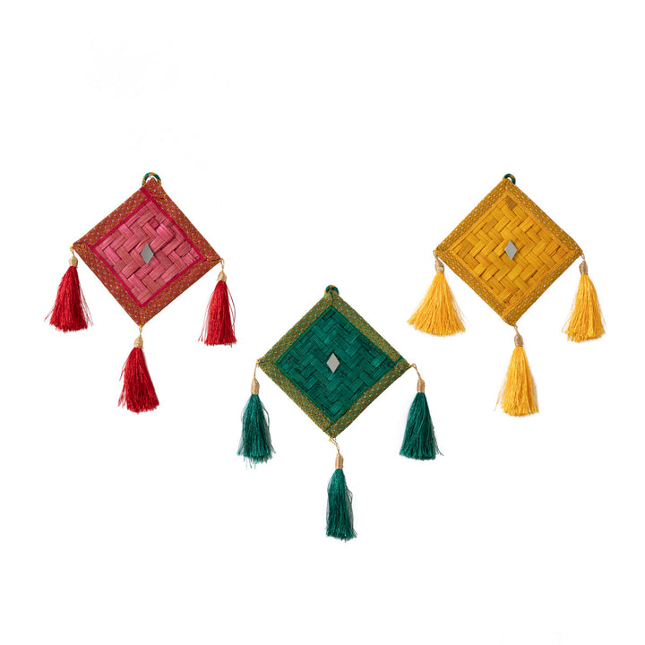 Home DecorPatang Handcrafted Bamboo Door / Wall Hanging - set of 3GreenkraftFlourish Planet
