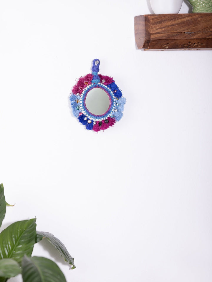 Home DecorPatwa Thread & Bead Decorative Hanging MirrorKaladoraFlourish Planet
