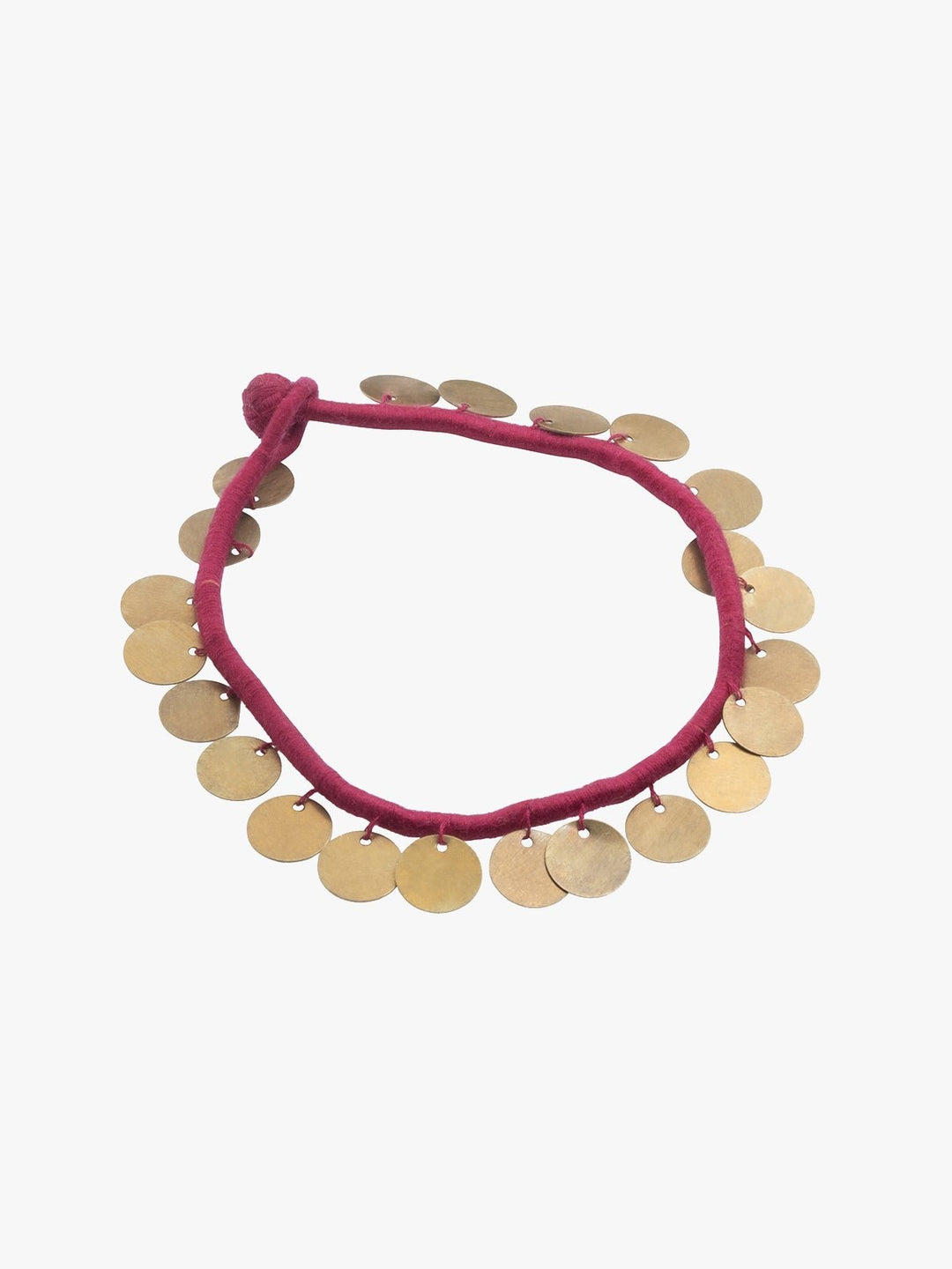 AnkletPink Patwa Thread Anklet with Coin CharmsKaladoraFlourish Planet