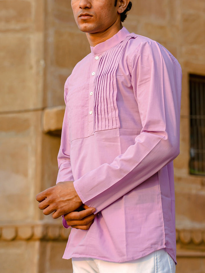 Shirts & T - shirtsPinktuck Short Kurta LavenderKalp