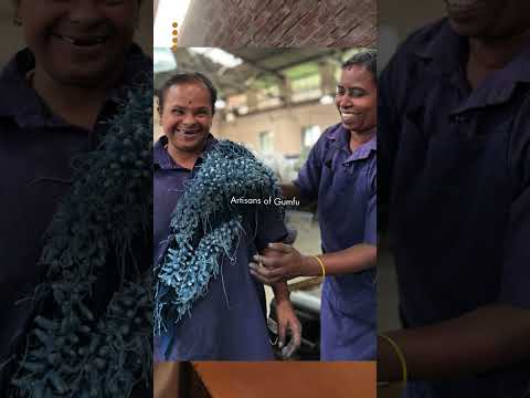 Amber Charkha Throw White and Rust Brown