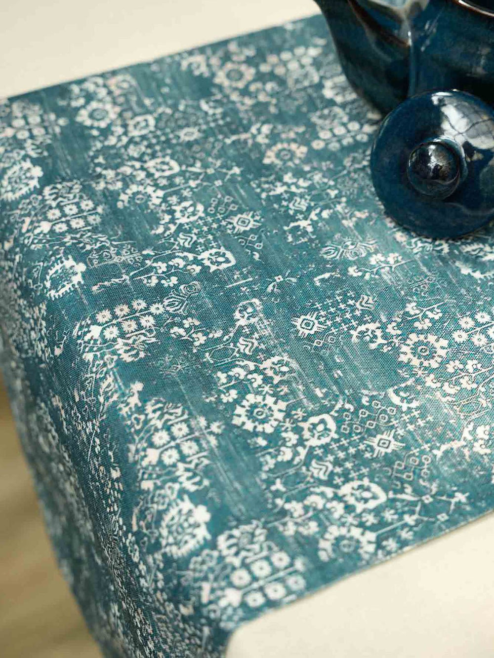 Table and DiningPrinted Elegance Cotton Table RunnerHome Yarn