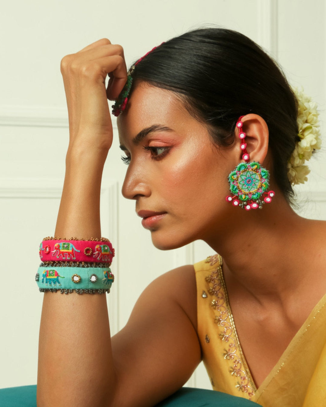 JewelryPushpa EarringsNakhrewaaliFlourish Planet