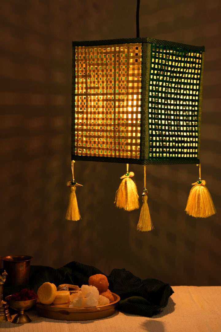 Home DecorRangeela Handcrafted Bamboo Lantern MediumGreenkraftFlourish Planet