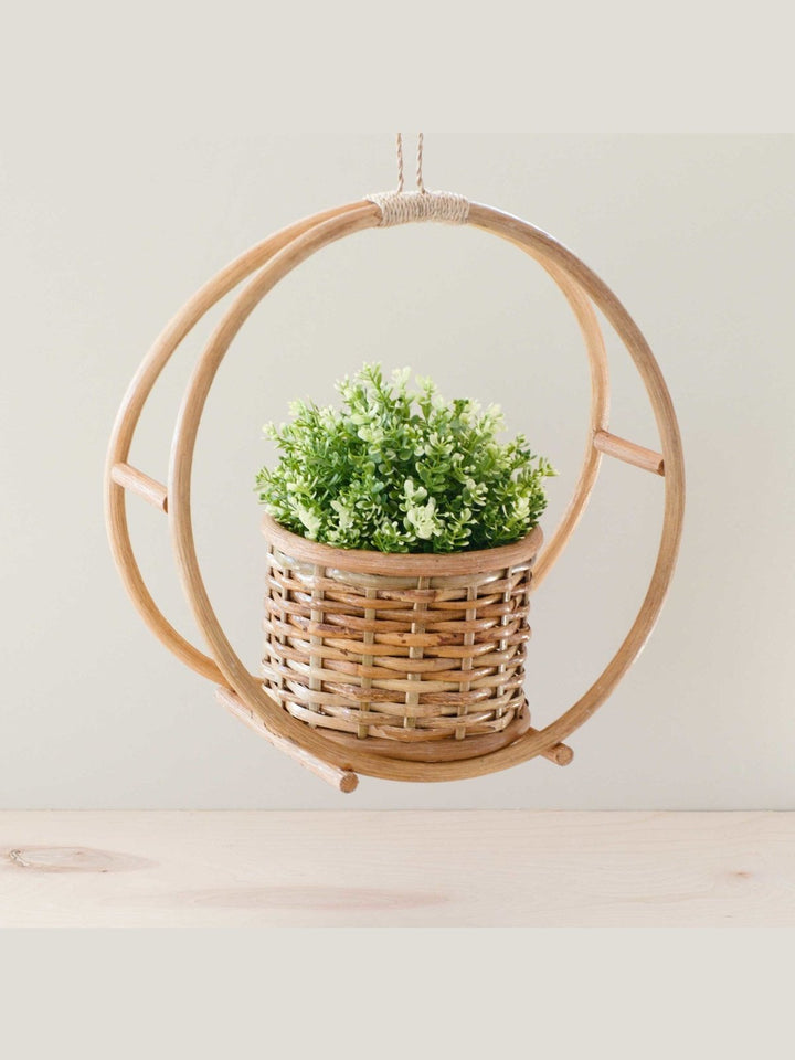 Home DecorRattan Round Hanging Planter | LIKHÂLIKHÂ