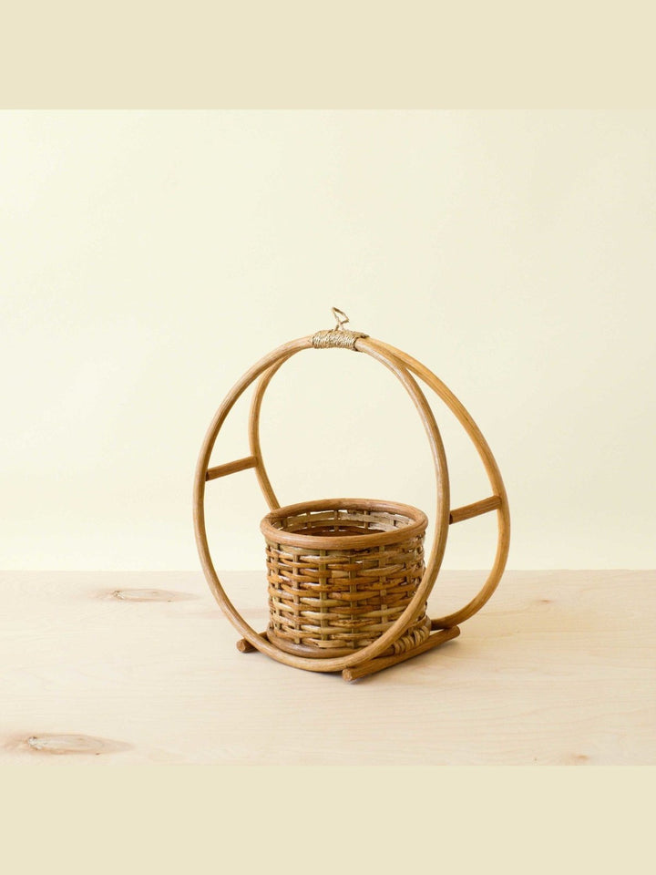 Home DecorRattan Round Hanging Planter | LIKHÂLIKHÂ