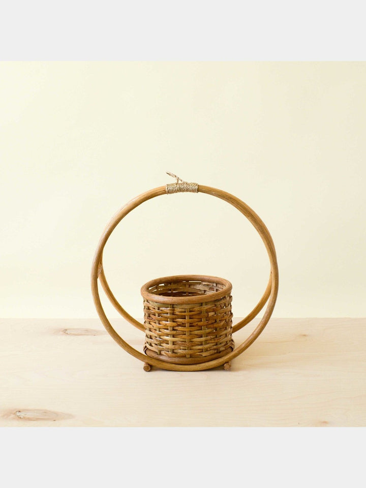 Home DecorRattan Round Hanging Planter | LIKHÂLIKHÂ