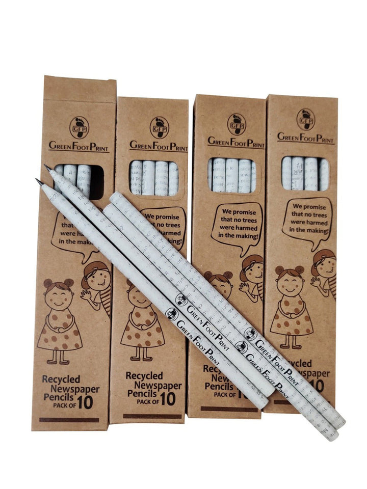 Stationery & OfficeRecycled Newspaper Pencils - Pack of 40Green FootPrintFlourish Planet