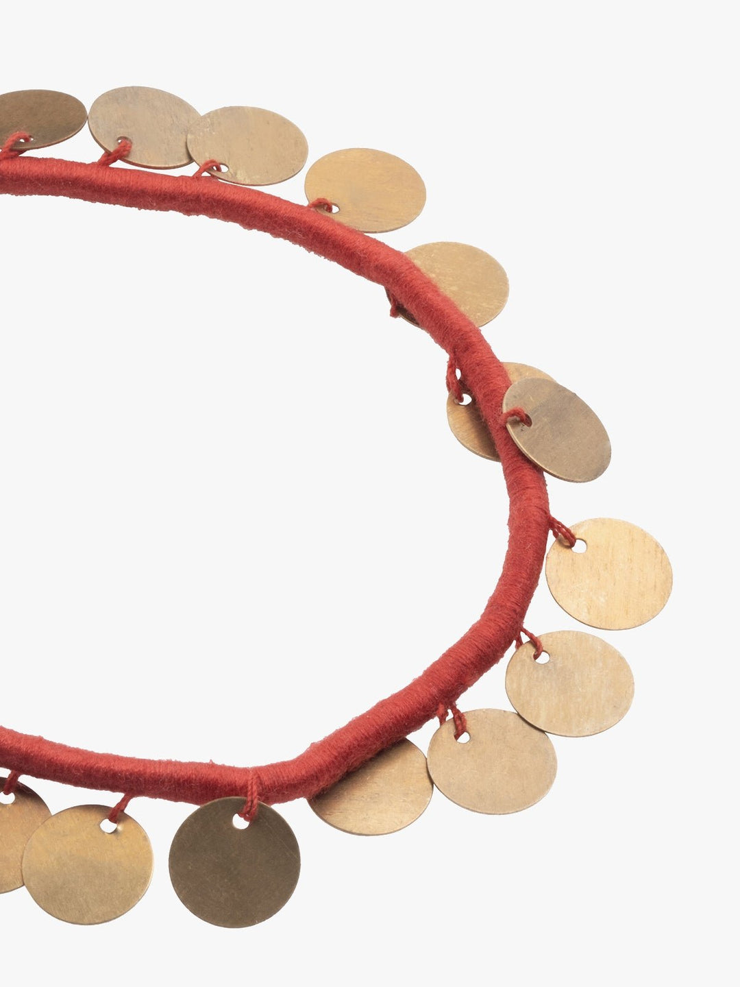 AnkletRed Patwa Thread Anklet with Coin CharmsKaladoraFlourish Planet