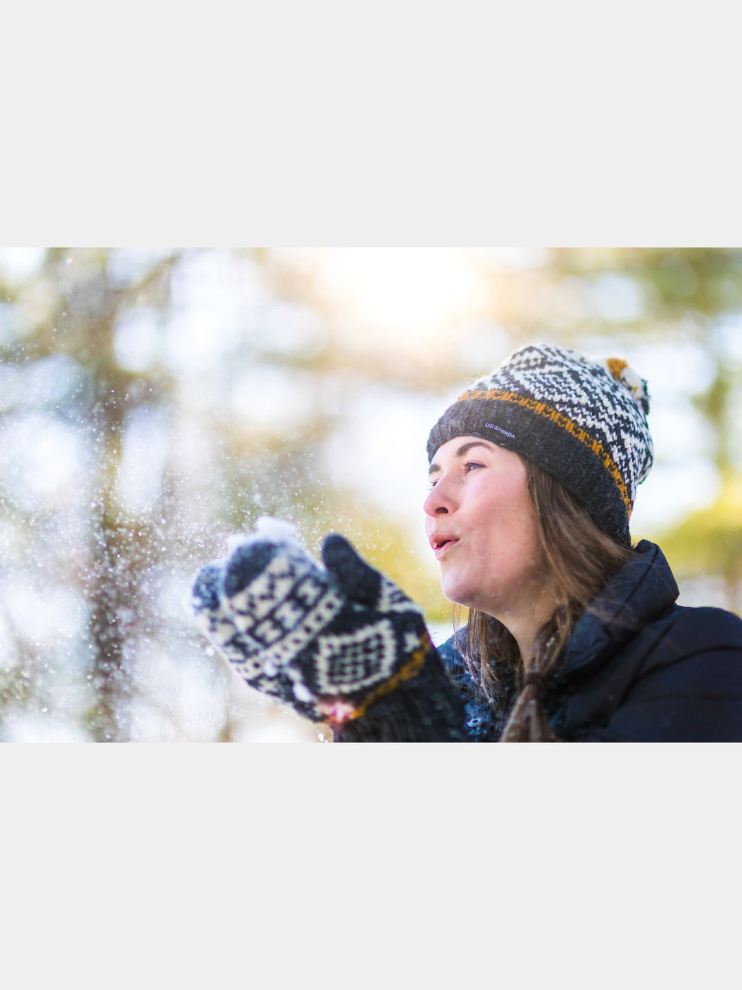 Yeti Mitten | charcoal grey/mustard US Sherpa