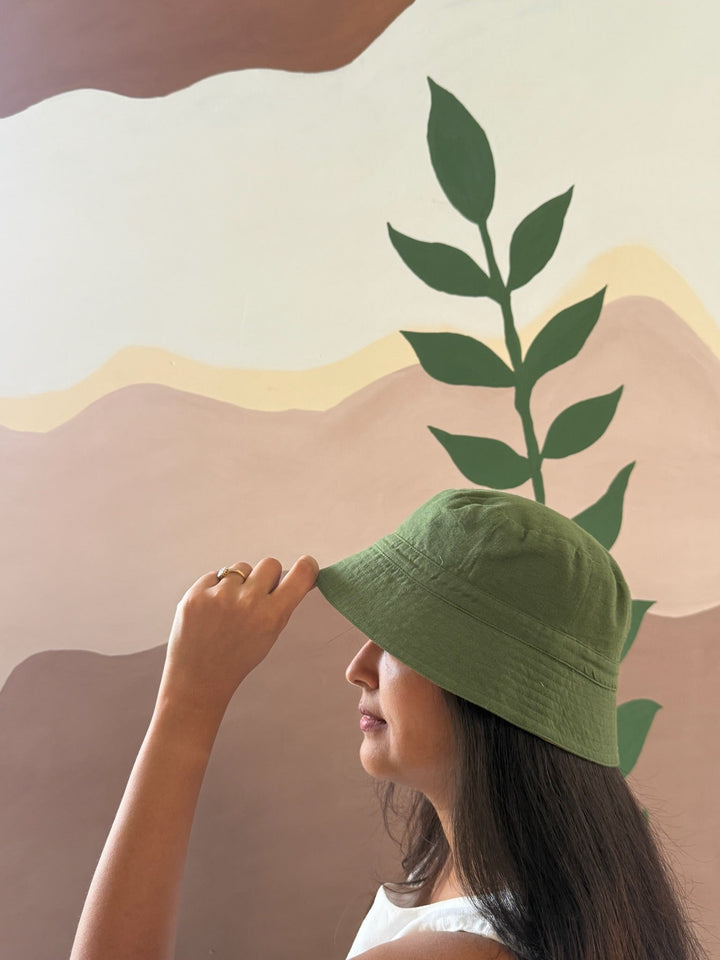 Personal AccessoriesReversible Bucket Hat – Olive Green & Mustard GreenTARI - The Loom TheoryFlourish Planet