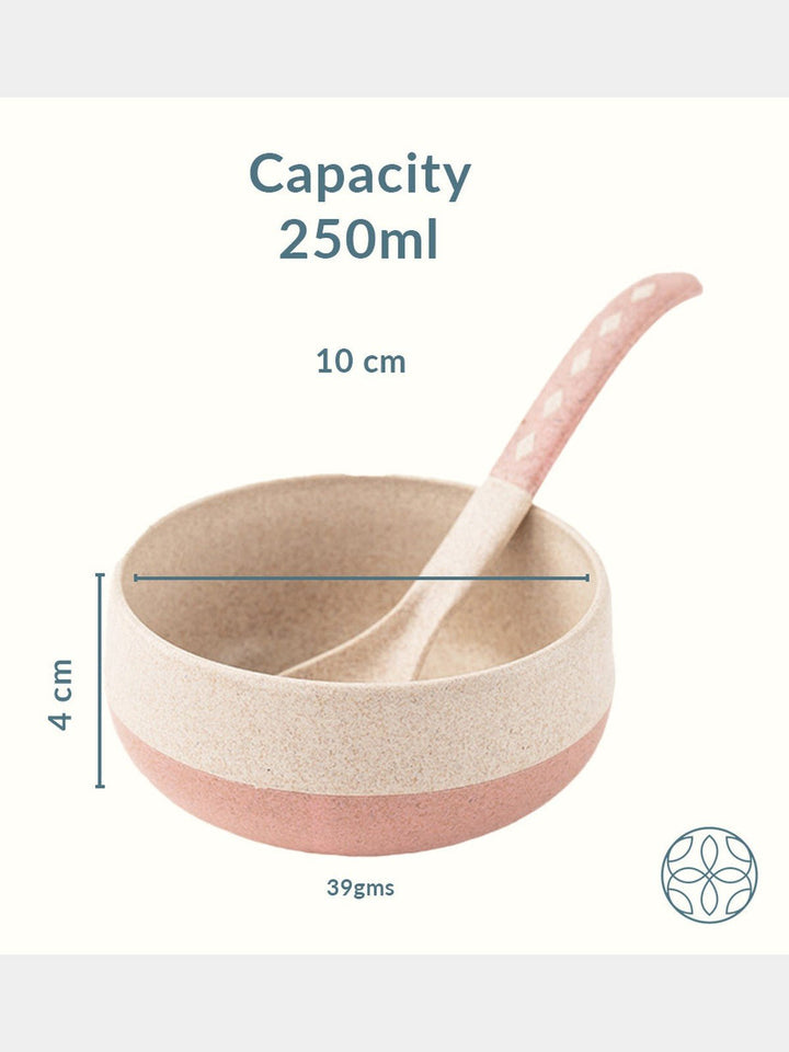 Table & DiningRice husk And Bamboo Fiber Soup Bowls With SpoonsIrida NaturalsFlourish Planet