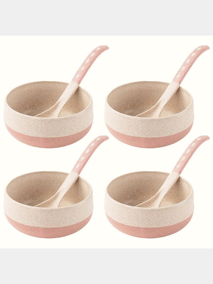 Table & DiningRice husk And Bamboo Fiber Soup Bowls With SpoonsIrida NaturalsFlourish Planet