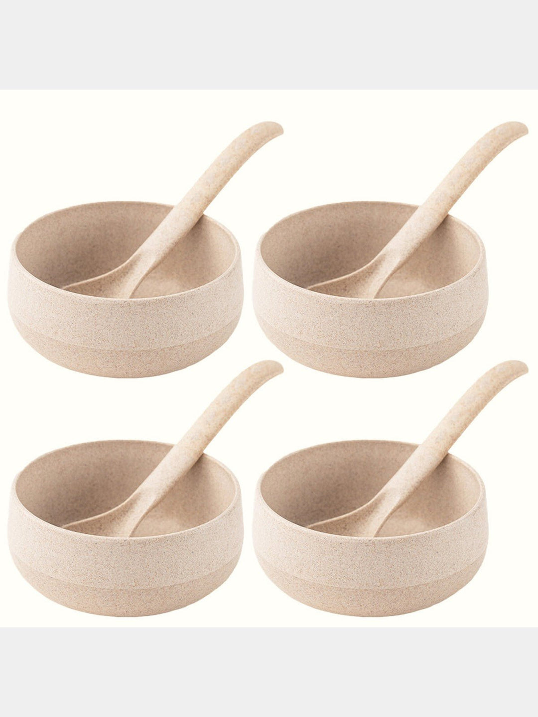 Table & DiningRice husk And Bamboo Fiber Soup Bowls With SpoonsIrida NaturalsFlourish Planet