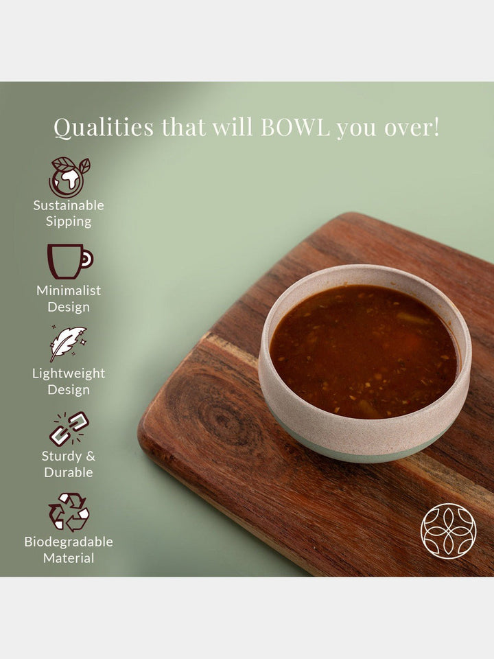 Table & DiningRice husk And Bamboo Fiber Soup Bowls With SpoonsIrida NaturalsFlourish Planet