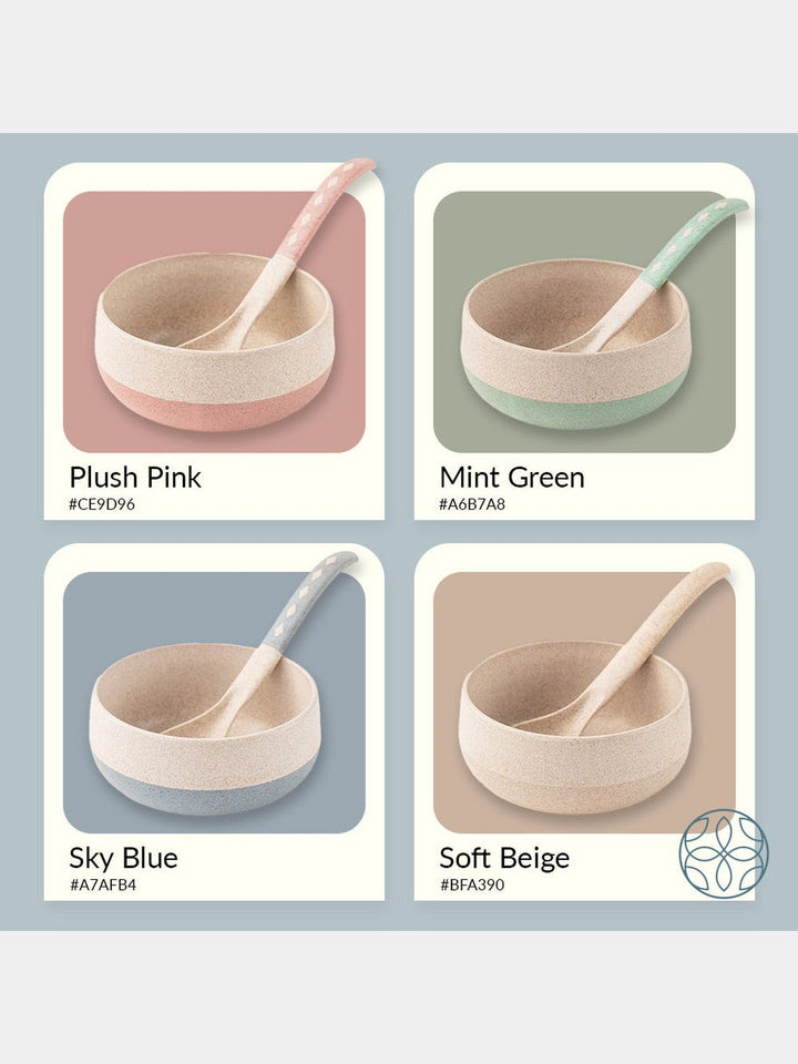 Table & DiningRice husk And Bamboo Fiber Soup Bowls With SpoonsIrida NaturalsFlourish Planet