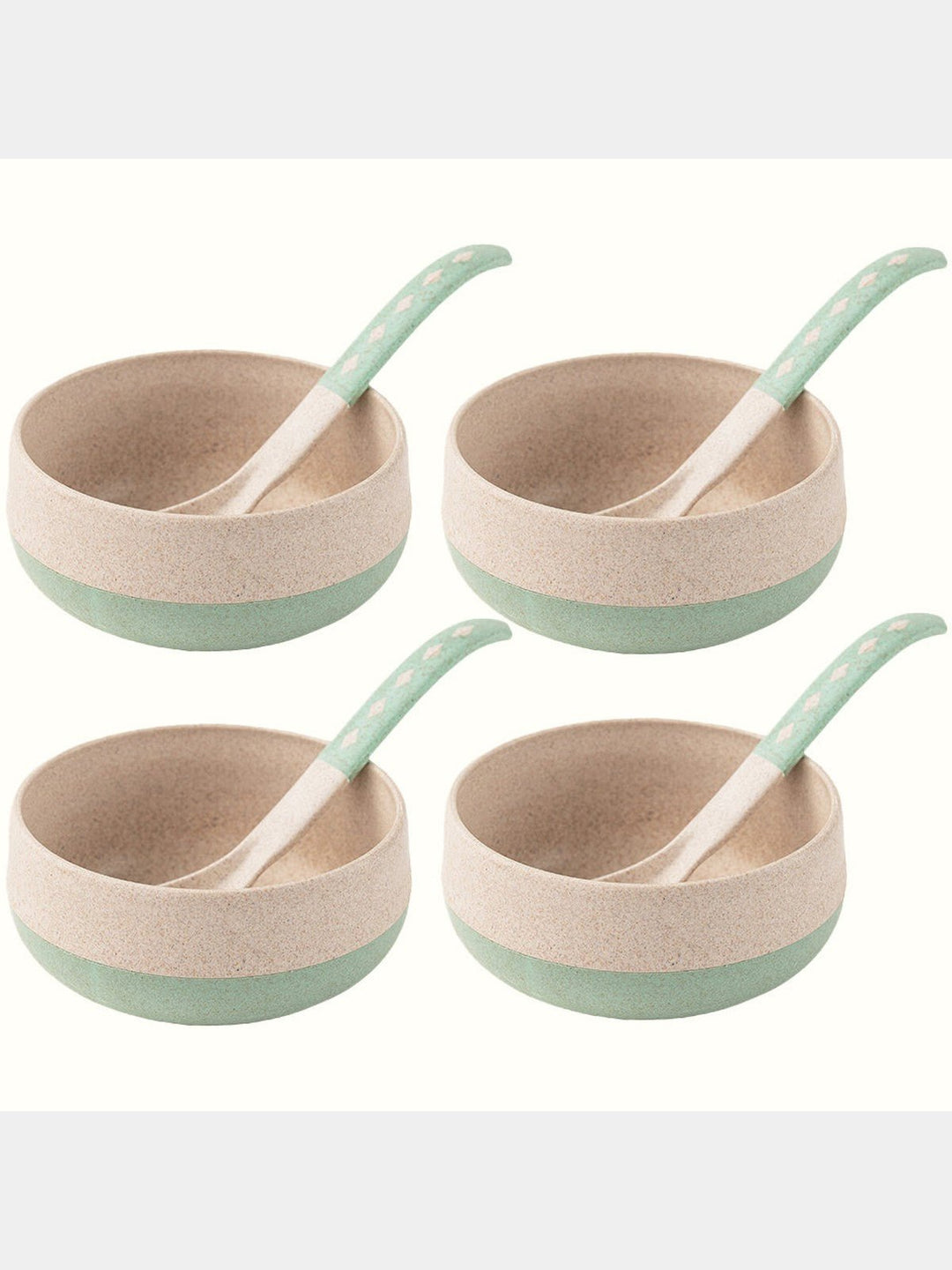 Table & DiningRice husk And Bamboo Fiber Soup Bowls With SpoonsIrida NaturalsFlourish Planet