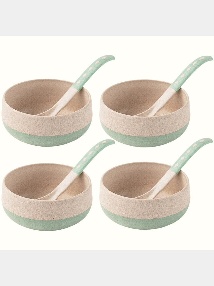 Table & DiningRice husk And Bamboo Fiber Soup Bowls With SpoonsIrida NaturalsFlourish Planet