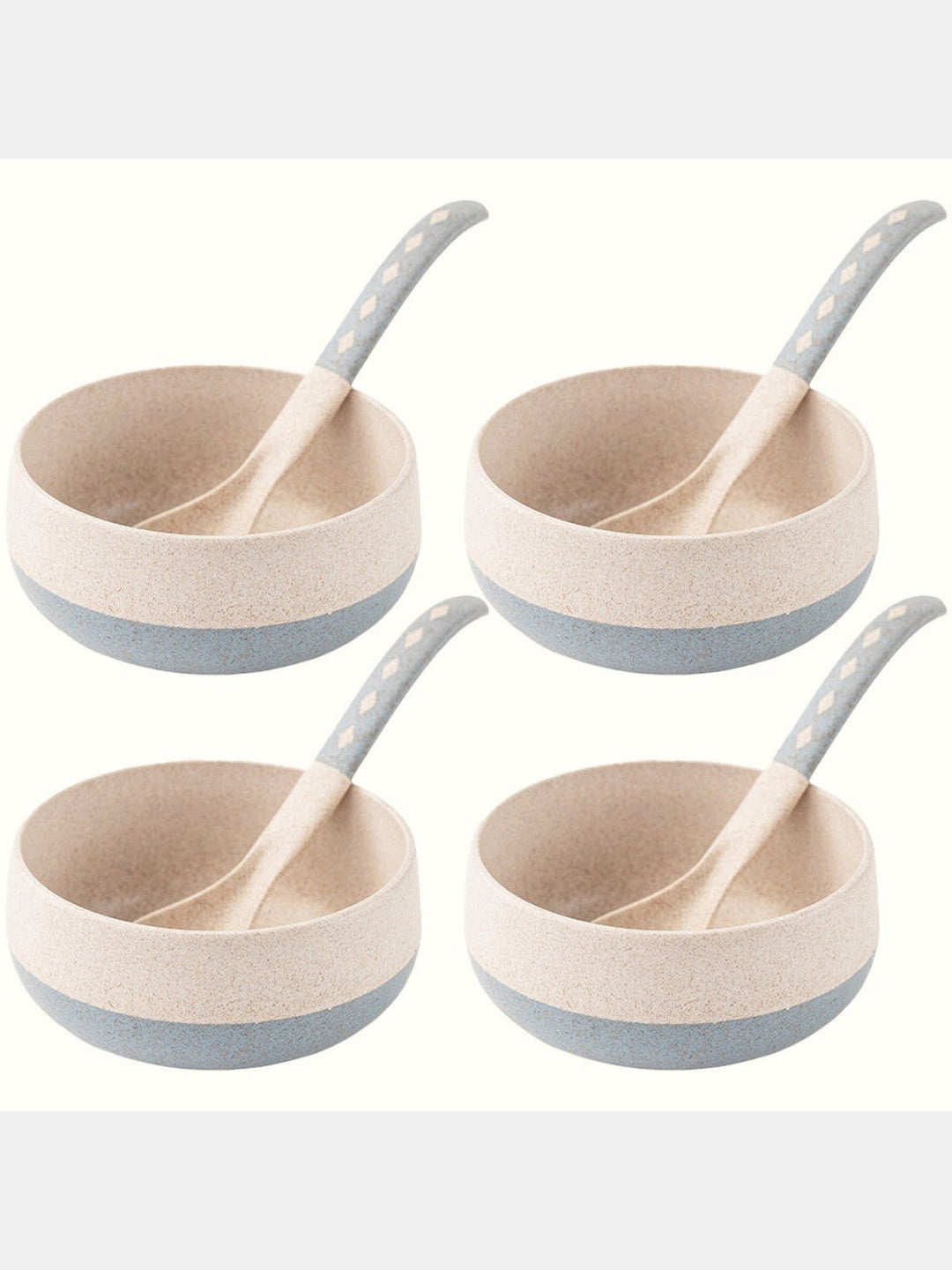 Table & DiningRice husk And Bamboo Fiber Soup Bowls With SpoonsIrida NaturalsFlourish Planet