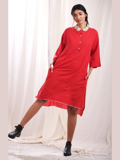 DressesRini Tunic with Hand Embroidered CollarEarth Route