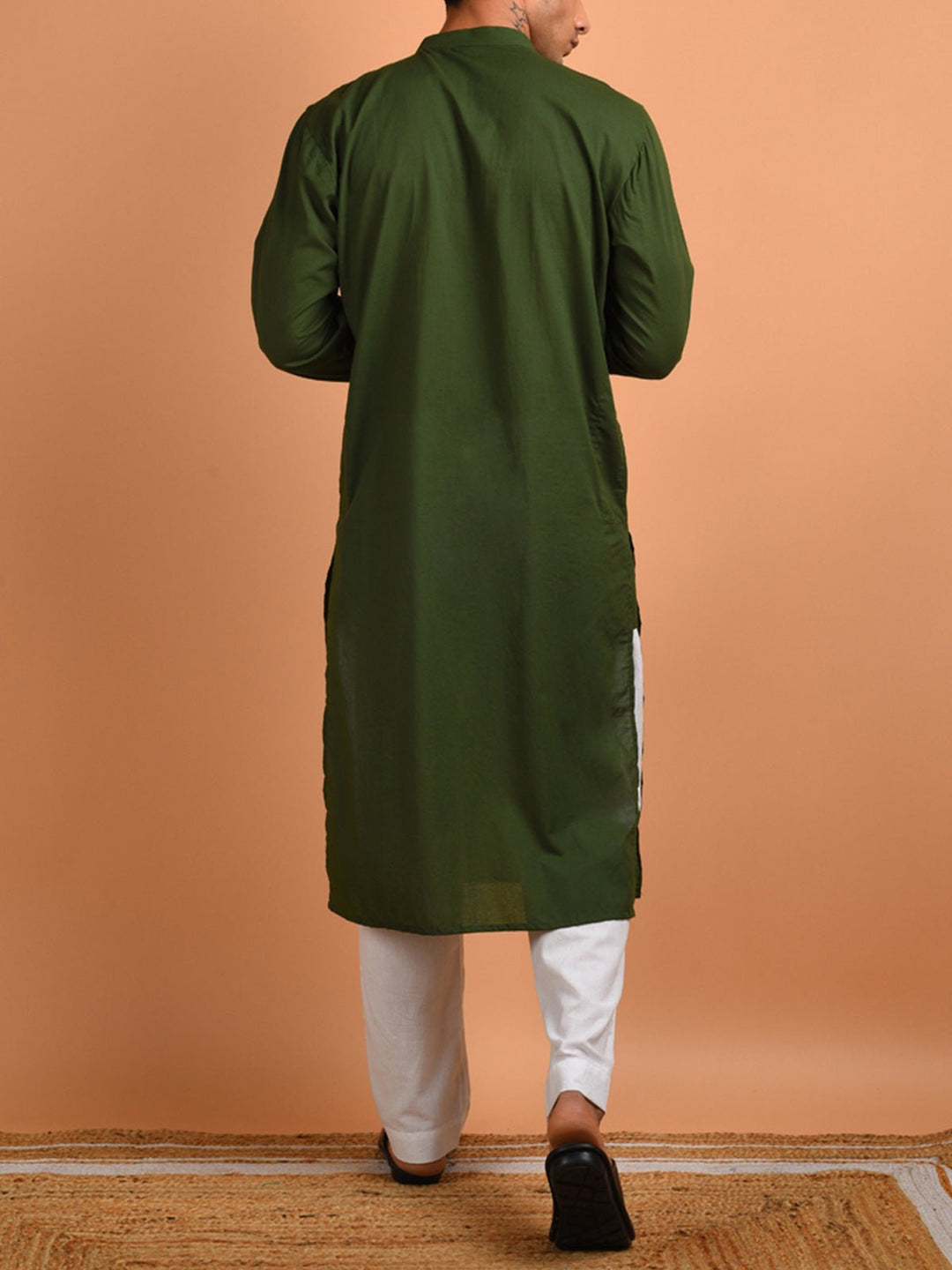 Shirts & T - shirtsRoshan Cotton Kurta GreenKalp